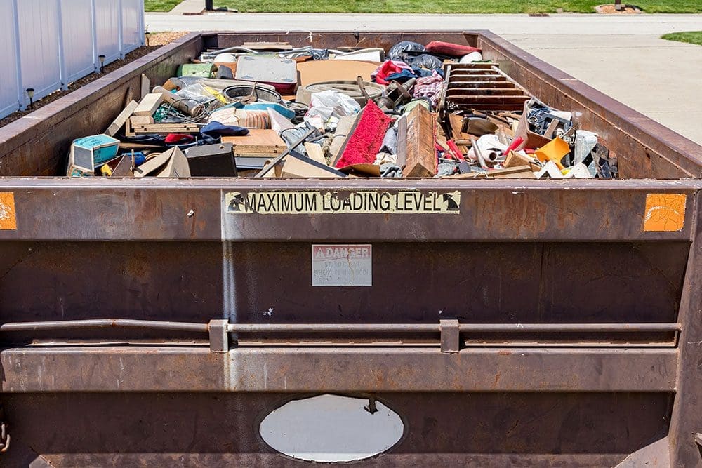 dumpster load